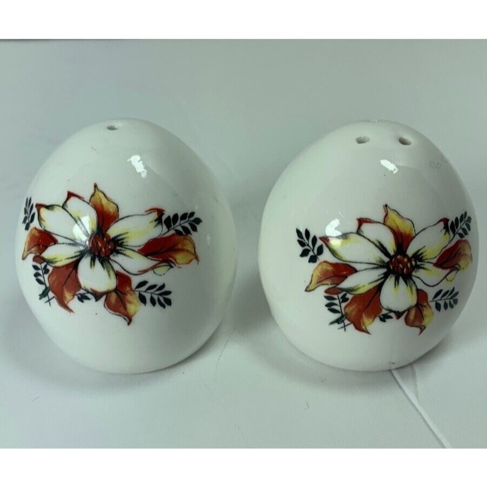 Vintage Sandford Salt and Pepper Shaker Set Bone China Made in England
